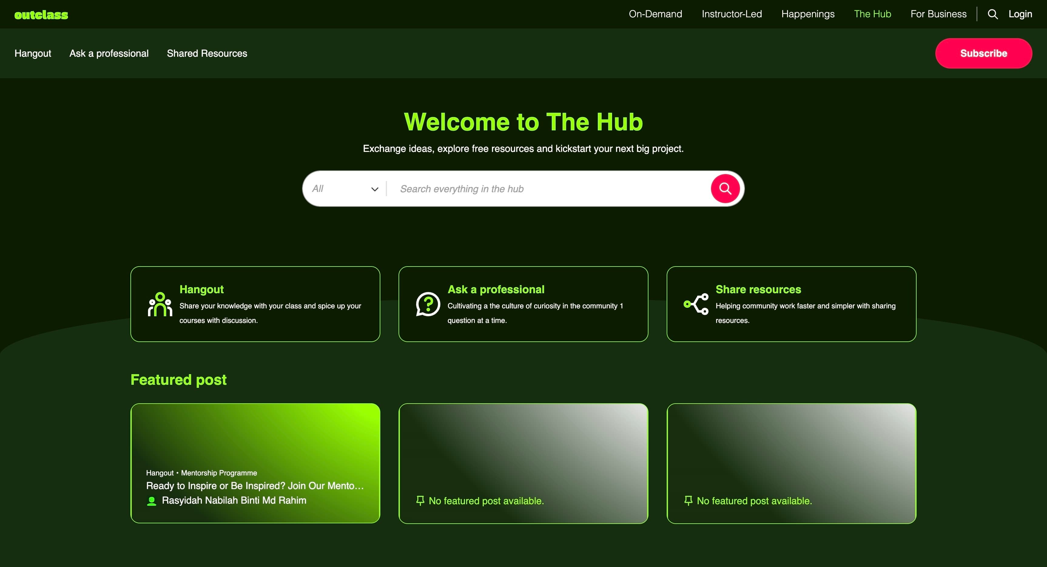 The Hub screenshot